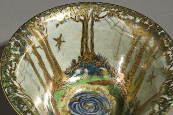 Fairyland Lustre Spider and Web Bowl