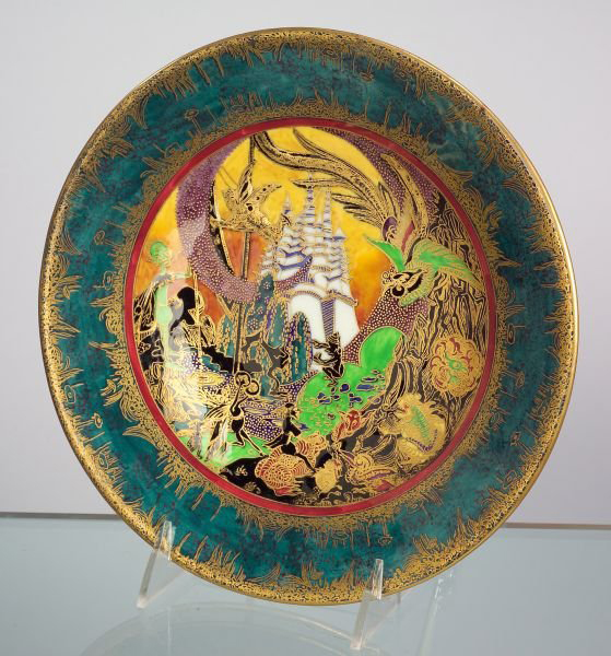 Fairyland Lustre White Pagodas Plate