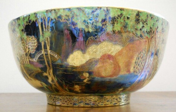 Fairyland Lustre Woodland Bridge Bowl